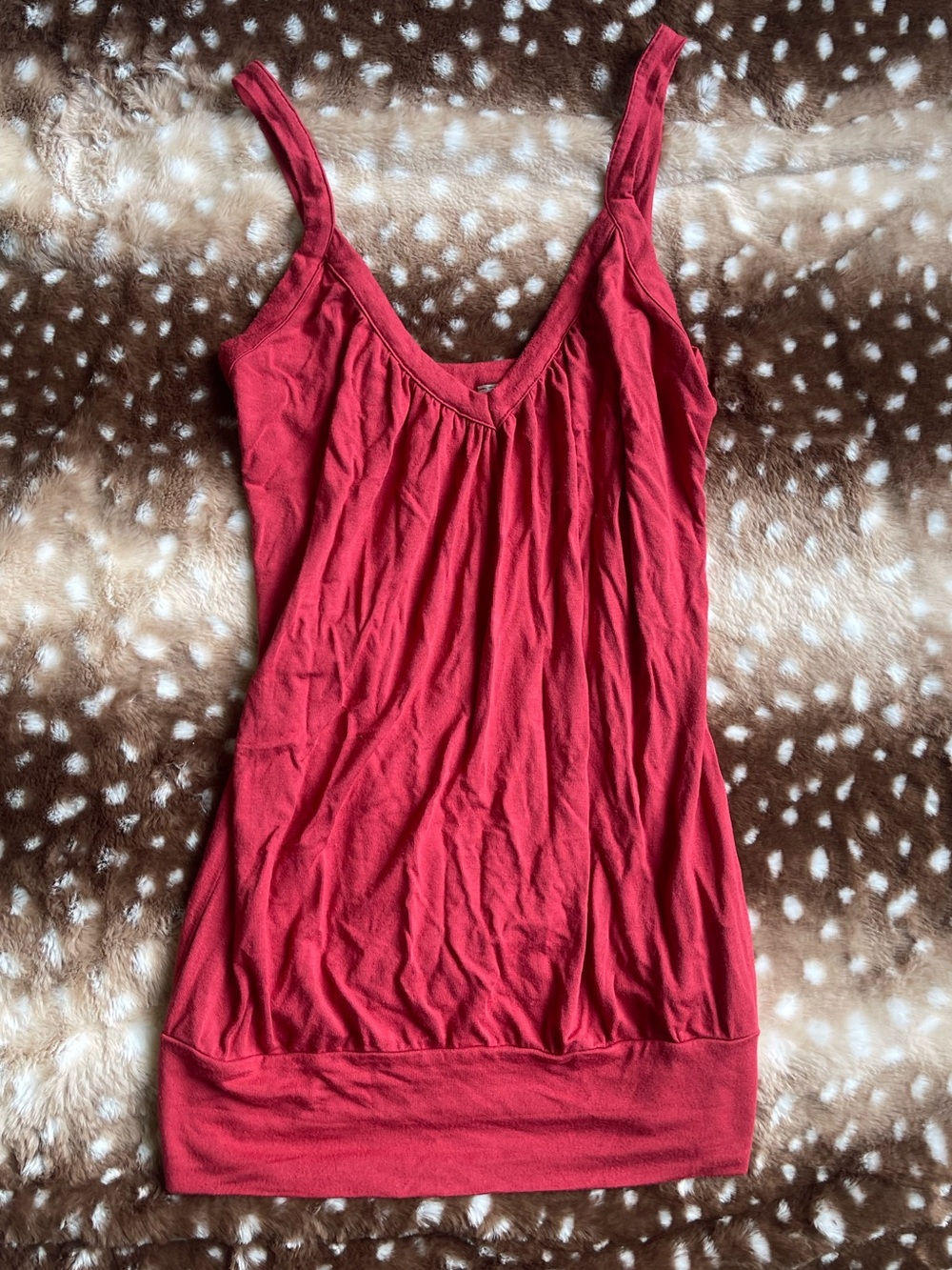 Y2K Dynamite red slinky tank